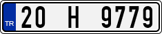 License plate of Turkey, Regular plates