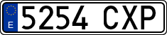 License plates of Spain, Ordinary (2000)