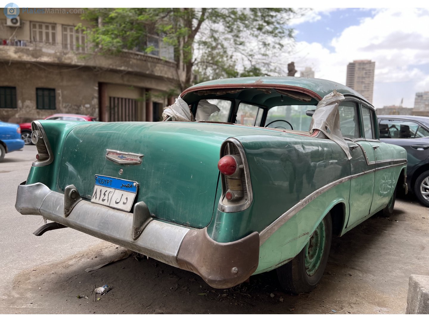 ٨١٤٢ لد, Chevrolet 150 2nd gen 1956 4-door Sedan (1503-1219; A-body), 1st facelift, 1955–1956
