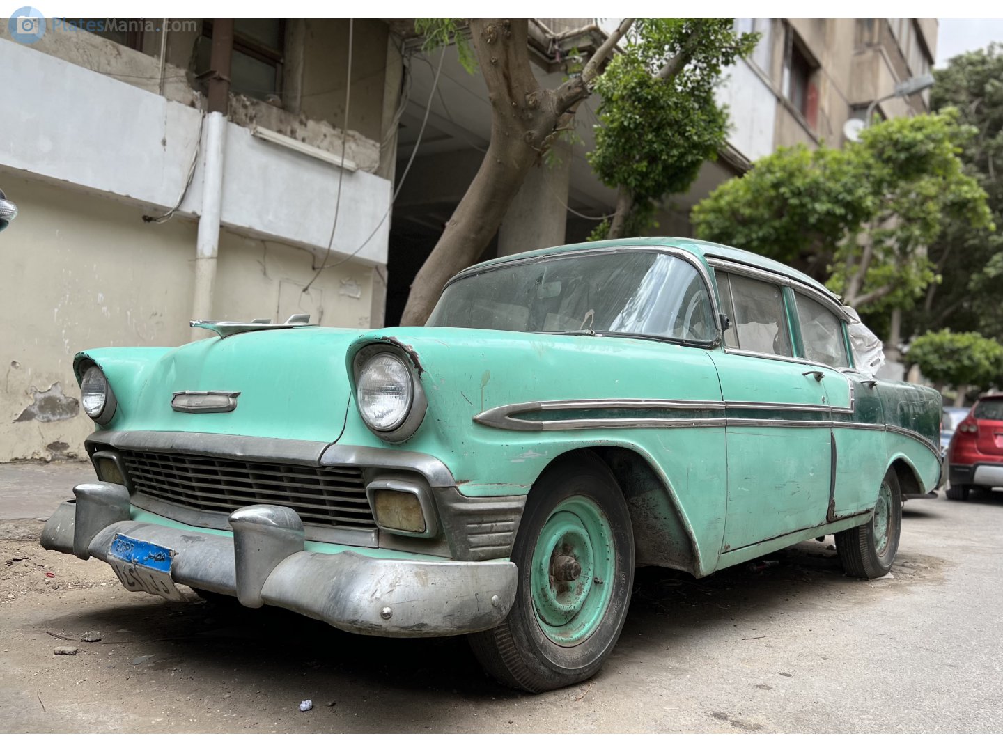 ٨١٤٢ لد, Chevrolet 150 2nd gen 1956 4-door Sedan (1503-1219; A-body), 1st facelift, 1955–1956