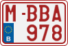 License plate of Belgium, Regular plates (2010)