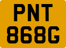 License plate of the United Kingdom, 1963 year system