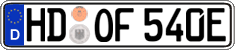 German license plate, Electric vehicles