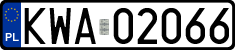 License plates of Poland, Regular car plates