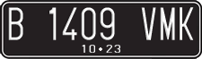 License plate of Indonesia, Regular plates