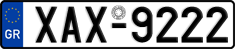 License plate of Greece, Cars
