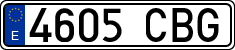 License plates of Spain, Ordinary (2000)