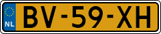License plate of the Netherlands, Commercial Vehicles (1951-1994 system)