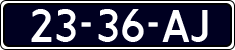 License plate of the Netherlands, Cars