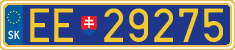 License plate of Slovakia, Diplomatic