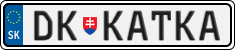 License plate of Slovakia, Vanity Plates