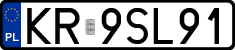 License plates of Poland, Regular car plates
