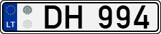 License plate of Lithuania, Trailers