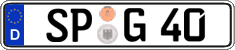 German license plate, Regular plates