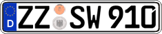 German license plate, Regular plates