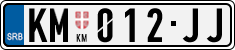 License plate of Serbia, Cars