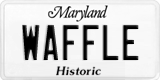Maryland, Vanity Plates