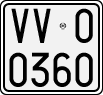 License plate of Italy, Motorcycles (1927 year series)