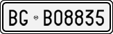 License plate of Italy, Cars (1927 year series)