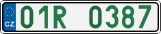 License plate of the Czech Republic, Sportcars (2001)