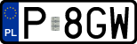 License plates of Poland, Regular car plates