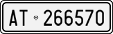 License plate of Italy, Cars (1927 year series)