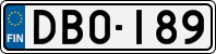 License plate of Finland, Cars