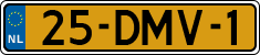 License plate of the Netherlands, Military
