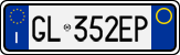 License plate of Italy, Cars (1994 year series)