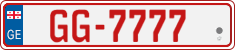 License plate of Georgia, Temporary