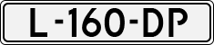 License plate of the Netherlands, Cars