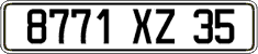 French license plate, FNI