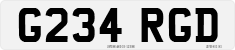 License plate of the United Kingdom, 1983 year system