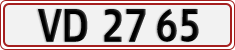 License plate of Denmark, Regular plates