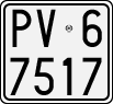 License plate of Italy, Motorcycles (1927 year series)