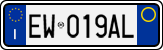 License plate of Italy, Cars (1994 year series)