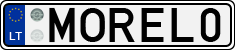 License plate of Lithuania, Vanity Plates