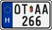 license plates of Hungary, Oldtimers (2022)