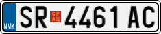 License plate of North Macedonia, Regular plates (2012)