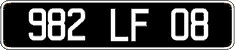 French license plate, FNI