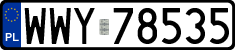 License plates of Poland, Regular car plates