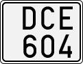 License plate of Sweden, Regular plates