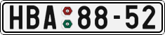 License plate of the Czech Republic, Cars (1960)