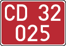 License plates of Spain, Diplomatic
