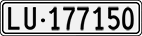 License plate of Switzerland, Cars