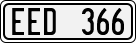 License plate of Sweden, Regular plates