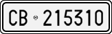 License plate of Italy, Cars (1927 year series)