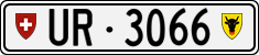 License plate of Switzerland, Cars