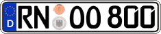 German license plate, Regular plates
