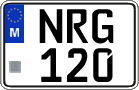 License plate of Malta, Regular plates (ABC 123)